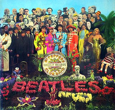 THE BEATLES - Sgt Pepper's Lonely Hearts Club Band (4 European Releases) album front cover vinyl record